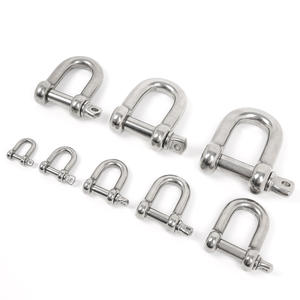 Manille en D en acier inoxydable M8 M10 M12 M14 M16 M18 M20 avec goupille à vis pour levage et crochet de sécurité - Product Image 2