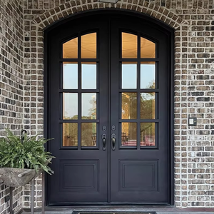 Cupón de Descuento de $500 en Efectivo, Puerta de Seguridad de Hierro Forjado con Acabado Impermeable para Exteriores, Estilo Francés - Product Image 3