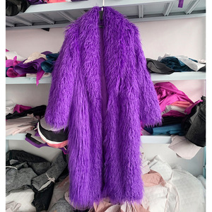 <span class=keywords><strong>Manteau</strong></span> en fourrure de mouton de Mongolie de luxe pour femmes, coloré, chaud pour l'hiver, fausse fourrure de cachemire, prix d'usine, style long, simili <span class=keywords><strong>cuir</strong></span> - Product Image 2