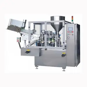Machine semi-automatique de rognage de codage de scellage de remplissage de tubes en plastique