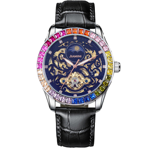 Orologio Meccanico Automatico da Uomo 2026 con Grande <span class=keywords><strong>Volano</strong></span> Tempestato di Diamanti e Cinturino Scheletrato con Fibbia a Farfalla - Product Image 6