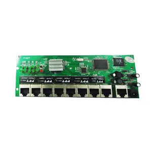 OEM 8 port 10/100mbps PCBA board wire router module