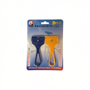 Rascavidrio Scraper 2 pezzi blu e giallo per strumenti per la pulizia del vetro - Product Image 2