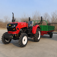 Tracteur compact diesel EPA 25HP 4x4 avec remorque pour le transport et les travaux de manutention en petite exploitation agricole - Fournisseur pour concessionnaires