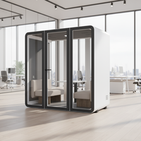 Cabine téléphonique de réunion mobile insonorisée moderne UNIBOOTH, module de bureau rapide à installer, aluminium de précision, bâtiment de bureau