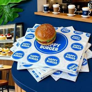 Papel para Hamburguesas, Papel Encerado, Antigrasa, de Grado Alimenticio, con Logotipo Personalizado, Papel para Sándwiches, para Hornear, Cocina, Rollo de Pollo - Product Image 5