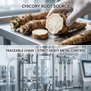Poudre de racine de chicorée de qualité alimentaire, extrait naturel de chicorée riche en <span class=keywords><strong>inuline</strong></span>, fibres alimentaires solubles, prébiotique en vrac, Shandong - Product Image 4