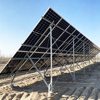 Structure de montage au sol solaire en acier galvanisé, anti-rouille, support de montage photovoltaïque