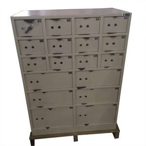 <span class=keywords><strong>Caja</strong></span> <span class=keywords><strong>fuerte</strong></span> de acero inoxidable de 18 puertas, casillero para banco y vestíbulo de hotel, precio al por mayor - Product Image 3