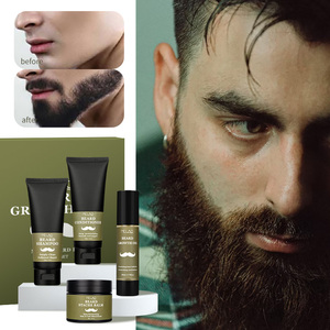 OEM Kit de shampoing et d'après-shampooing à barbe personnalisé pour après-<span class=keywords><strong>rasage</strong></span> huile de toilettage à barbe pour hommes <span class=keywords><strong>coffret</strong></span> de baume à barbe pour hommes - Product Image 3