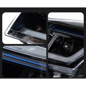 Ensemble de phares à <span class=keywords><strong>LED</strong></span> WLJ pour BMW 2009-2014, DRL à <span class=keywords><strong>LED</strong></span> bicolore pour BMW Série 5, mise à niveau de style, phare avant - Product Image 6