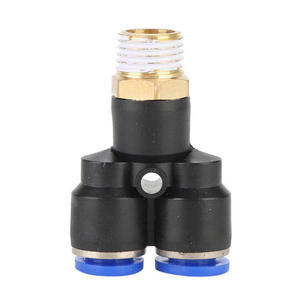 Acoplamientos Neumáticos de Conexión Rápida PB8-01 con Rosca Externa Tipo T, Conector en T Lateral PD8-02, Conector en Y PX10-02, Accesorios en Estado Nuevo - Product Image 5