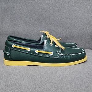 Mocassins plats à plateforme vert clair pour <span class=keywords><strong>homme</strong></span>, style Gommino, souples, légers, pour la conduite et la marche, décontractés ou habillés, confort pieds nus, type bateau - Product Image 4