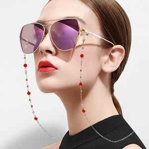 Nouvelle Chaîne à <span class=keywords><strong>Lunettes</strong></span> Colorée et Perles Tendance pour Femme, Cordon de Cou Anti-Perte pour <span class=keywords><strong>Lunettes</strong></span> de Soleil - Product Image 4