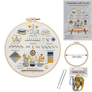 Nuevo paquete <span class=keywords><strong>de</strong></span> material <span class=keywords><strong>de</strong></span> bricolaje bordado europeo para principiantes Juego <span class=keywords><strong>de</strong></span> 3 piezas <span class=keywords><strong>de</strong></span> práctica básica - Product Image 5