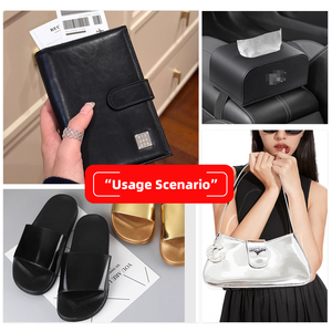 الجملة PVC أبرز 006 يبرز البرق الحبوب نمط الاصطناعي الاصطناعية محفظة جلدية مربع الأحذية دفتر النسيج - Product Image 5