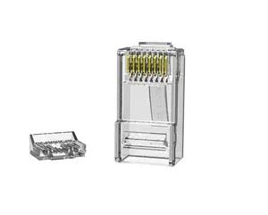 Cat6 Cat5 prise Rj45 8p8c prise avec insertion prix d'usine connecteur Ethernet rj-45 (8p8c)