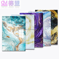 Demeng 1220x2440mm feuille de marbre UV PVC 3D haute densité 3mm