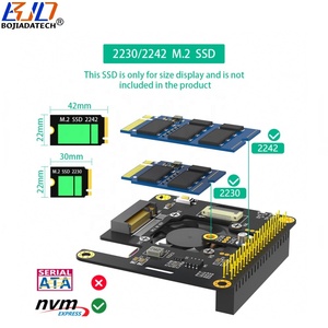 Werks großhandel NGFF M.2 Key-M NVMe 2230 2242 SSD-Adapter karte mit Lüfter und PCIe 1X-Signal-FPC-Kabel für Raspberry <span class=keywords><strong>Pi</strong></span> 5 - Product Image 3