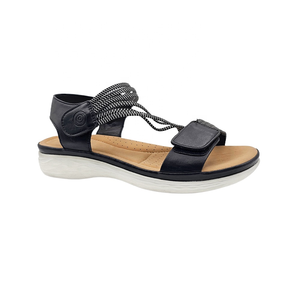 Old Women Sandals Comfortable Flat Summer Shoes