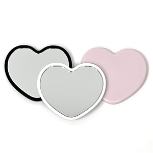 Customized Mini Heart Makeup Mirror Single Sided Heart Shaped Pocket Mirror Small Compact Mirror