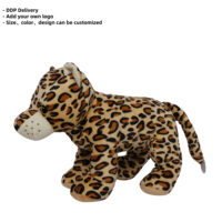 Tiktok vente chaude léopard en peluche panthère Simulation peluche jouets peluche Design moderne pour enfants jouet peluche usine