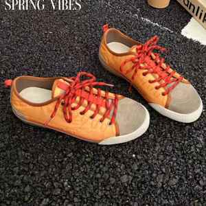 Zapatillas Deportivas Casuales de Mujer, Estilo Retro, con Cordones, de Cuero Genuino Coreano, Planas, para Entrenamiento, Primavera 2026, Nuevas, Versátiles, Marca Agam - Product Image 2