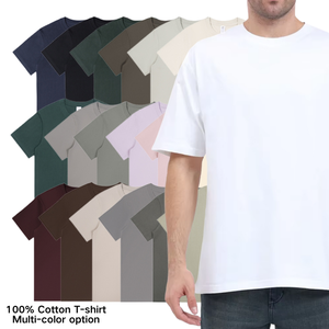 T-shirt en coton pur coupe classique pour <span class=keywords><strong>homme</strong></span>, t-shirt en coton épais pour <span class=keywords><strong>homme</strong></span>, streetwear, t-shirt imprimé personnalisé, <span class=keywords><strong>ensemble</strong></span> court d'été pour <span class=keywords><strong>homme</strong></span> - Product Image 4