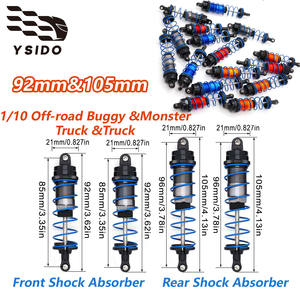 Ysido แดมเปอร์น้ำมันโช้คอัพ92/105มม. สำหรับ HPI HSP <span class=keywords><strong>Tamiya</strong></span> <span class=keywords><strong>TT02</strong></span> TT01 M05 Kyosho redcat 1/10บนถนนแข่งรถออฟโรด - Product Image 1