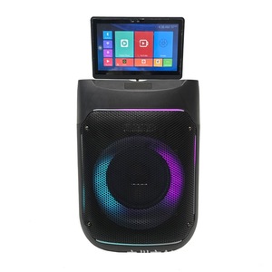 JBA Outdoor 8-inch RGB Speaker With Android Touchscreen Karaoke Portable <b>Bluetooth</b> 5.1 USB TF <b>Card</b> Support - Product Image 3
