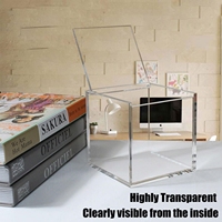 Boîte de rangement et distributeur de capsules de café, sachets de thé et bonbons en acrylique transparent moderne sur mesure, organisateur de bureau anti-poussière et durable