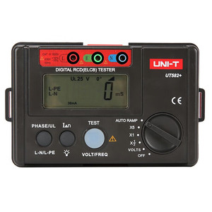 เครื่องทดสอบ RCD ELCB ดิจิตอล UNI-T รุ่น UT582+ เครื่องตรวจจับกระแสไฟรั่วไหลสำหรับการทดสอบความปลอดภัยทางไฟฟ้า - Product Image 5