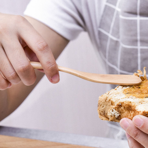 수제 일본 미니 천연 대나무 나무 땅콩 나무 치즈 버터 나이프 스프레더 - Product Image 3