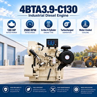 Moteur diesel turbocompressé Cums 4BTA3.9-C130 2500 tr/min refroidi par eau, remplacement pour machines de construction, compacteur routier