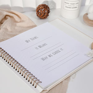 Álbum de Fotos y Diario de Recuerdos Personalizado <span class=keywords><strong>para</strong></span> el Primer Año del Bebé, Regalo de Baby Shower al por Mayor - Product Image 4