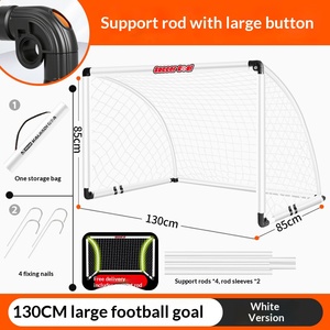 Portería de Fútbol Plegable y Portátil, Juego de 1 Portería de Fútbol de 60 cm, Juguetes Deportivos Portátiles para Niños al Aire Libre - Product Image 2