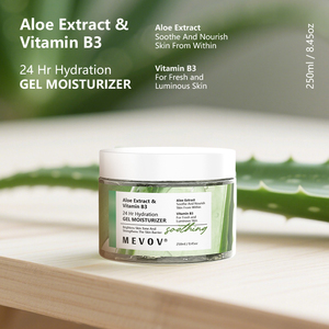 Fórmula de gel de crema facial de vitamina B3 y vitamina E de Aloe <span class=keywords><strong>Vera</strong></span> de etiqueta privada para la reducción de la hiperpigmentación y el brillo de la piel - Product Image 2
