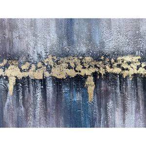 Œuvres d'art abstraites entièrement faites à la main, peinture à l'huile peinte à la main, art mural encadré pour la décoration de chambre à coucher ou d'hôtel de style shabby chic - Product Image 2