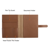 Porte-documents en cuir PU personnalisé fait à la main pour le bureau