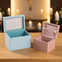 Urna Cuadrada de Bambú de Lujo para Mascotas, Perros y Gatos, Ataúd Conmemorativo para Cenizas de Cremación con Diseño Duradero