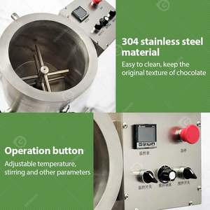 Molino de Bolas Comercial Grande de 100 Kg para Chocolate con Diagrama, Máquina de Molienda para Conchado de Chocolate con Molino de Bolas - Product Image 4