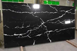 BOTON STONE controsoffitti moderni in quarzo Calacatta <span class=keywords><strong>nero</strong></span> lucido in pietra artificiale per cucine - Product Image 6