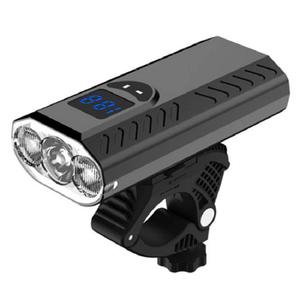 Phare de vélo 5800mA 1200LM pour <span class=keywords><strong>VTT</strong></span> avec écran d'affichage, lumière de conduite, batterie rechargeable USB, longue portée - Product Image 2