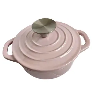 OEM Cookware Set Kitchen Cooking Pot And Pans Factory Enamel Soup Pot Sets Cast Iron Cookware
