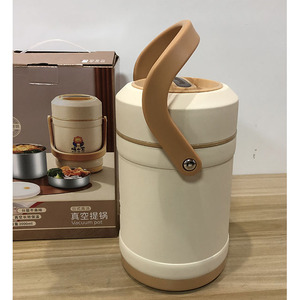 Boîte à lunch <span class=keywords><strong>hermétique</strong></span> portable à 3 couches en acier inoxydable 304, boîte à lunch thermique <span class=keywords><strong>sous</strong></span> <span class=keywords><strong>vide</strong></span>, récipient pour réchauffer les aliments - Product Image 5