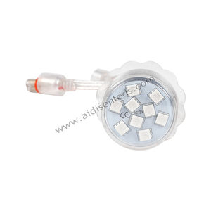 Lumière ponctuelle LED RGB étanche IP65 35 mm 9 pièces DC12/24V SMD5050 <span class=keywords><strong>Plastique</strong></span>/PC/PVC pour montagnes russes Manèges Parcs d'attractions - Product Image 1