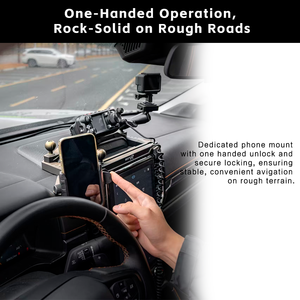 NEPTR CNC Modified Integrated Rail Platform Charger Combination Car Holder Integrated Central Control Fit Ford <strong>Rager</strong> - Product Image 2
