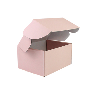 Bán buôn tùy chỉnh in màu hồng cá nhân đăng ký bưu phẩm vận chuyển hộp giấy gửi thư quà tặng bao bì các tông hộp bưu phẩm - Product Image 3