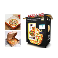 Machine à pizza à prix d'usine avec logo personnalisé, distributeur de pizzas extérieur, paiement par pièces, billets et cartes