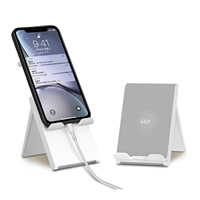 Double support de téléphone portable pliable, support de téléphone de bureau entièrement réglable, station d'accueil Compatible avec les tablettes de téléphone